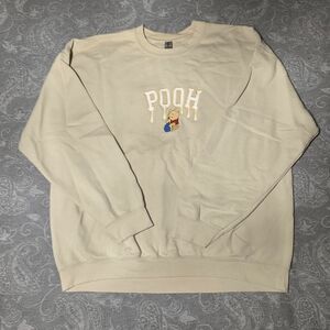 Winnie The Pooh Cream Crewneck Sweater (Size XL)